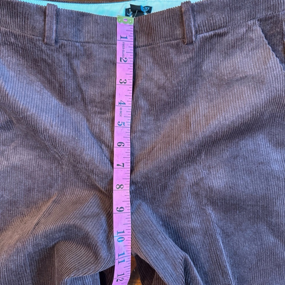 J.Crew Wide Leg Trousers in Stretchy Cordoruy. Brown‎ Pants. Size 4. NWT - Picture 3 of 11